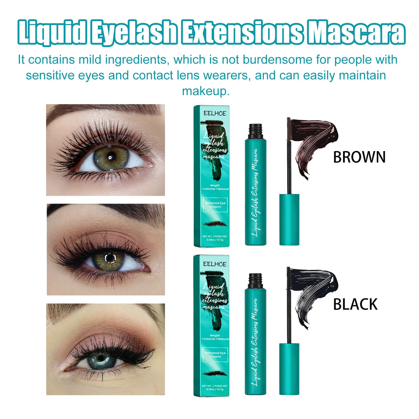 Mascara longue tenue Cire de palmier brésilienne