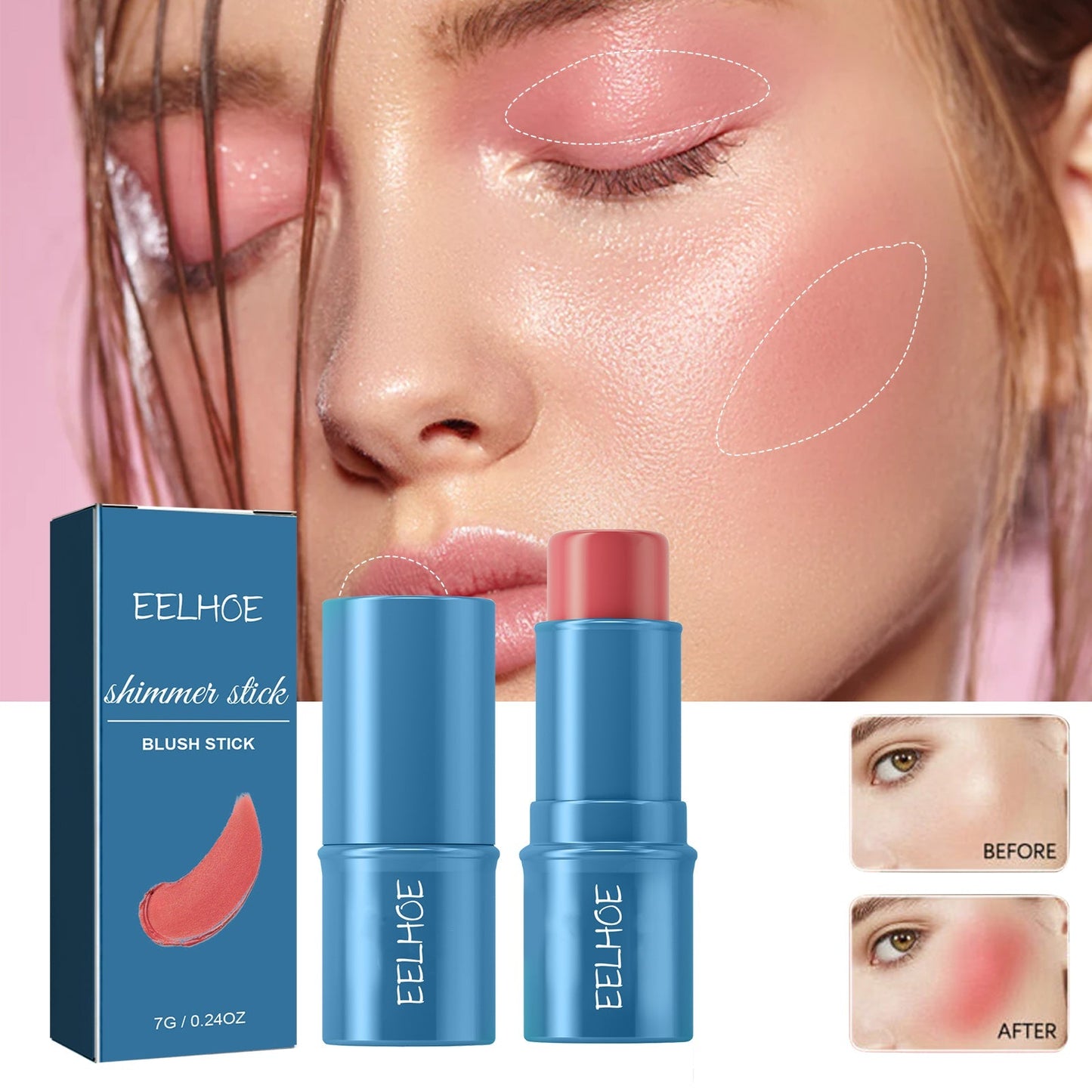 Blush stick contouring naturel Waterproof
