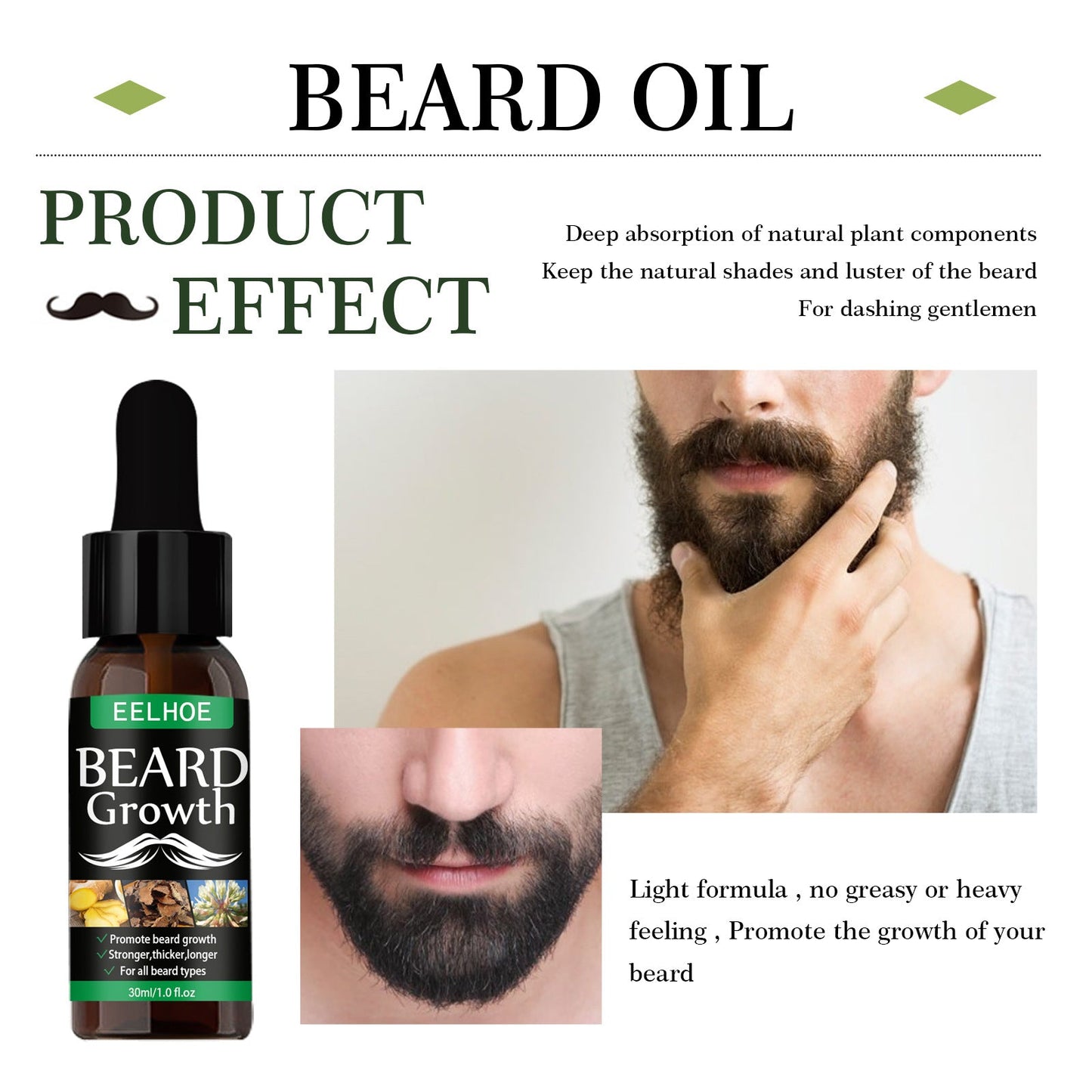 Huile barbe homme en spray soin nourrissant