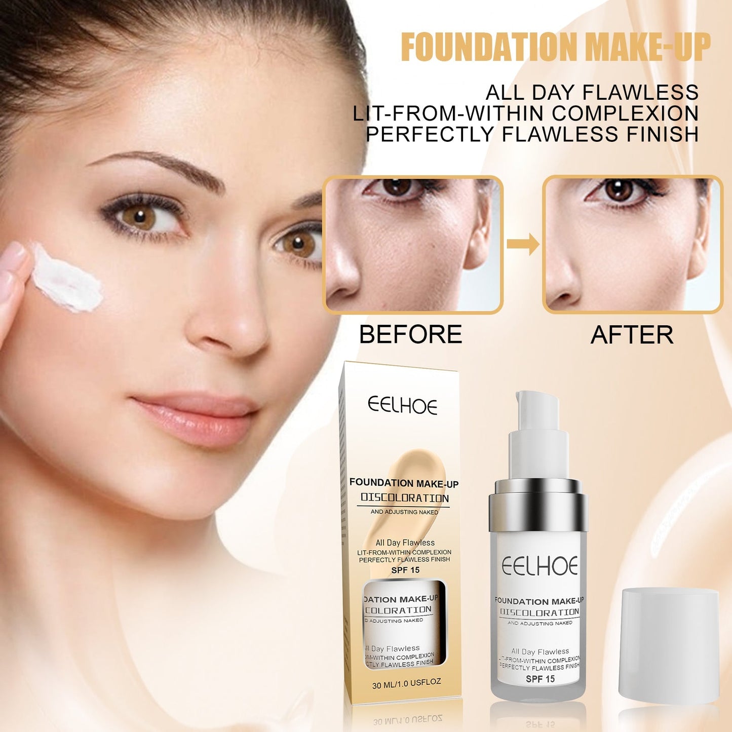 Fond de teint liquide correcteur longue tenue