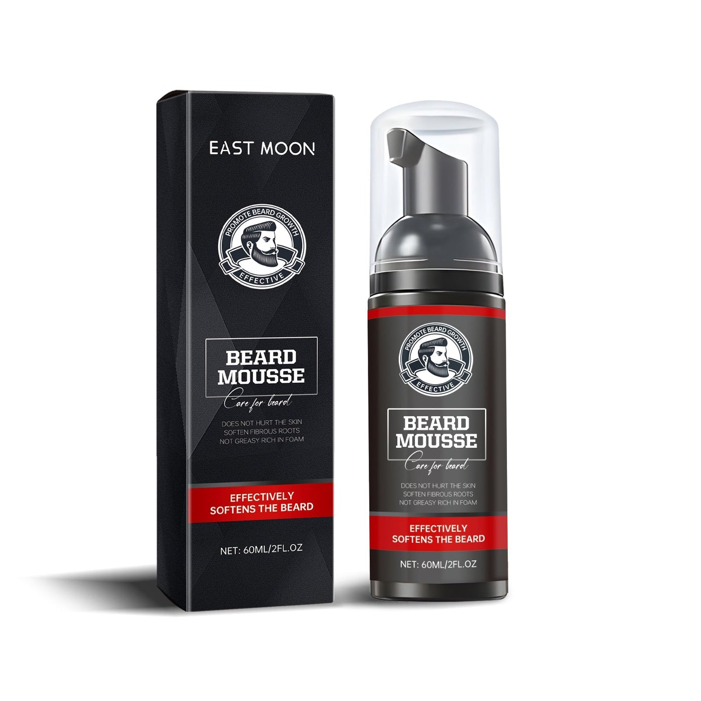 Mousse nettoyante barbe et visage homme hydratante
