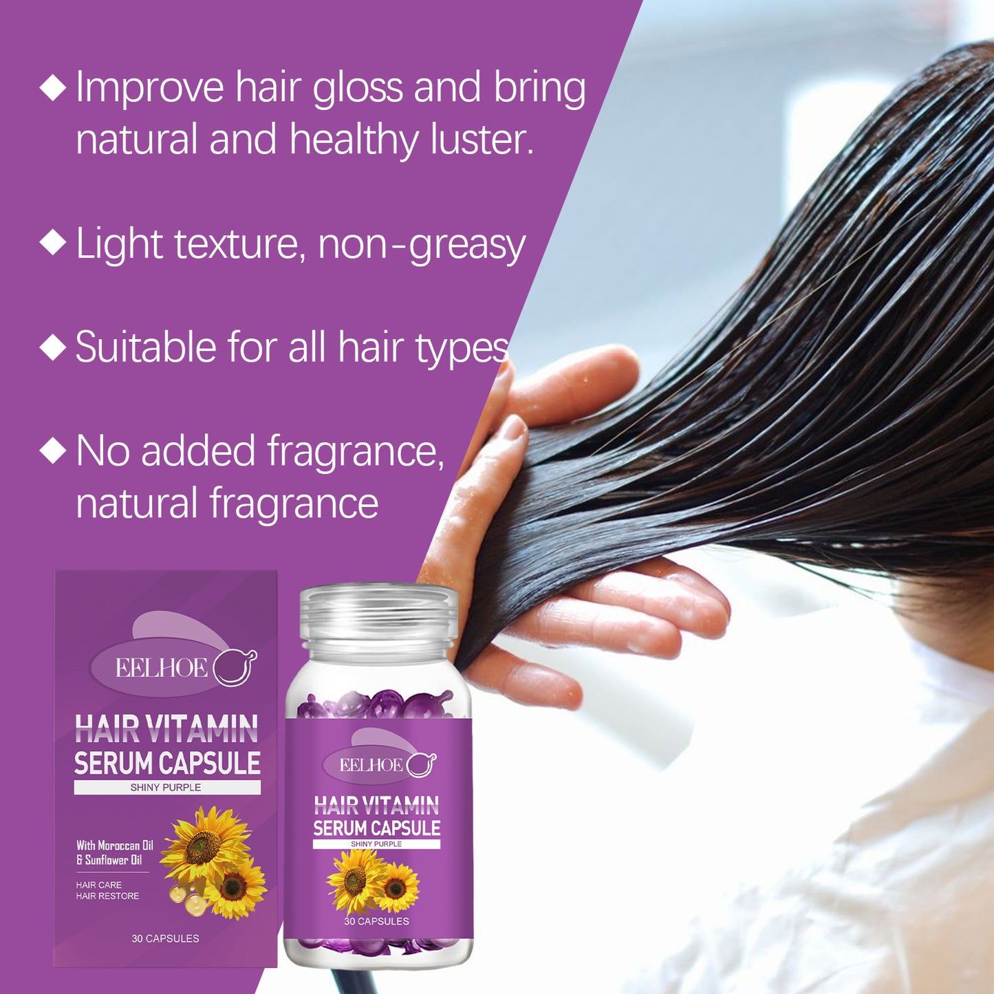eprolo Capsules huile essentielle cheveux EELHOE EE-A03-0245-01 Soins cheveux