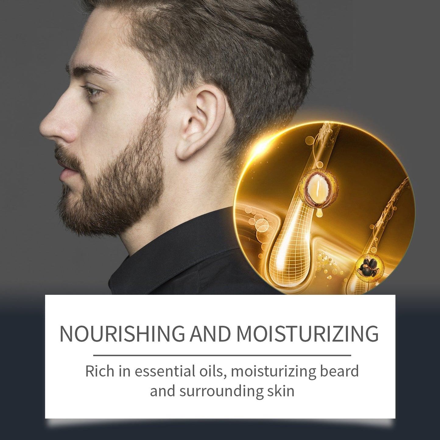 Huile nourrissante soin pour barbe homme