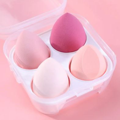 Éponge de Maquillage 4 Pièces - Finition Parfaite