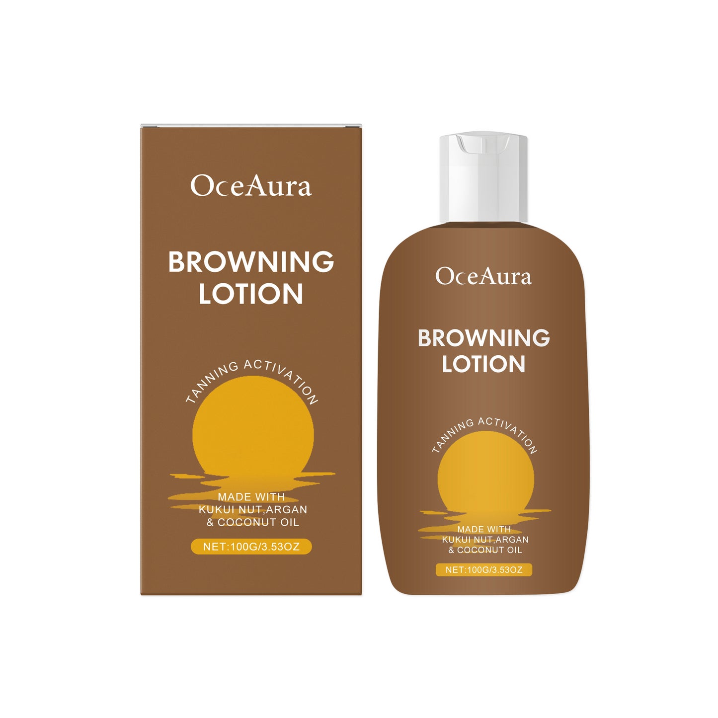 Boutique ÉclatsChic Lotion bronzante aux herbes OceAura hydratante OC-A06-0377-01 Soins visage