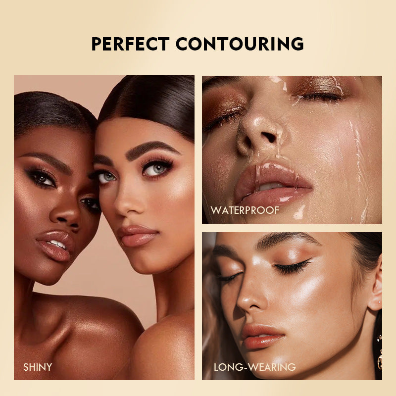 Pudaier Liquid Blush 10 Colors Lip and Cheek Makeup with Fine Glitter for Natural Glow and Contour