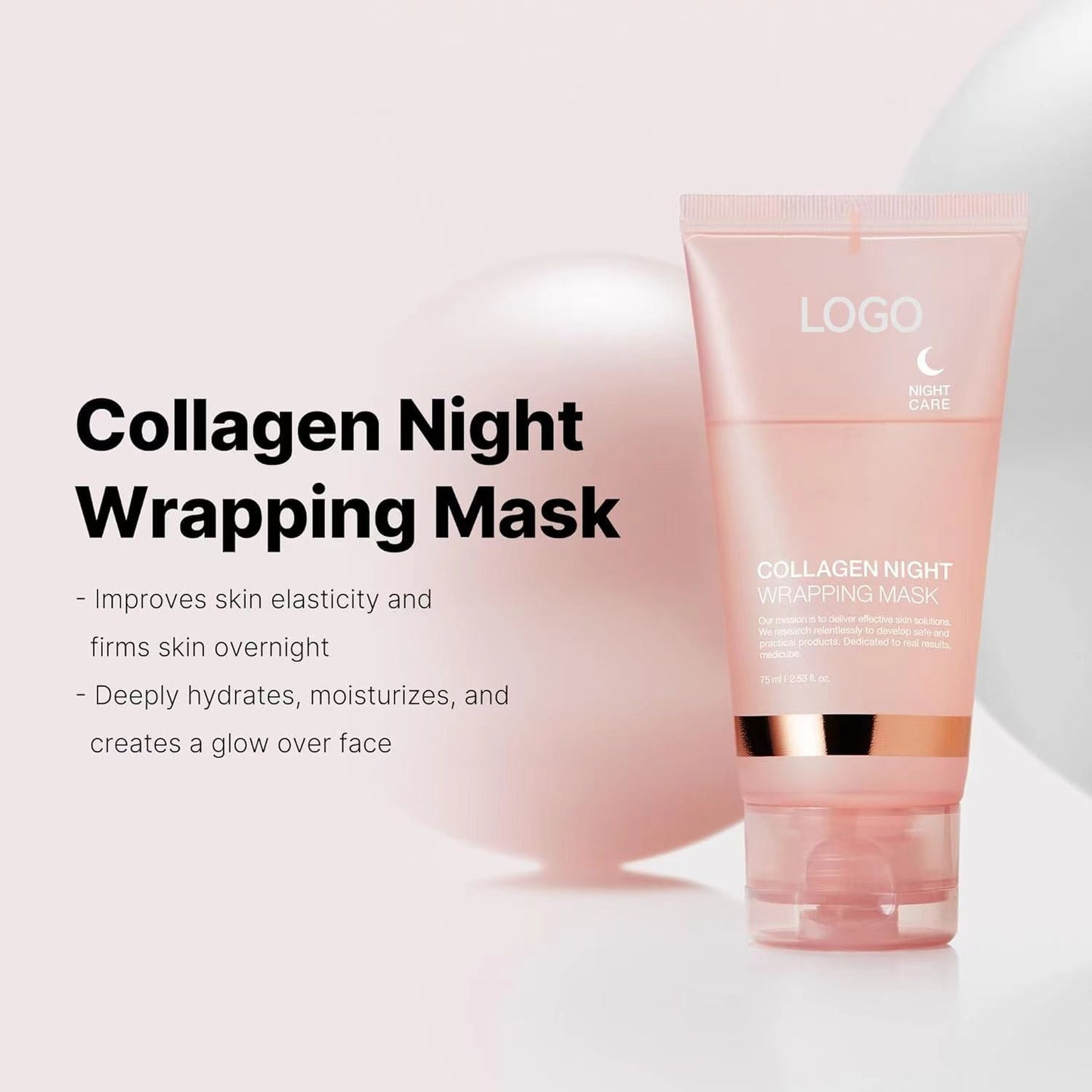 Crème de nuit hydratante masque collagène