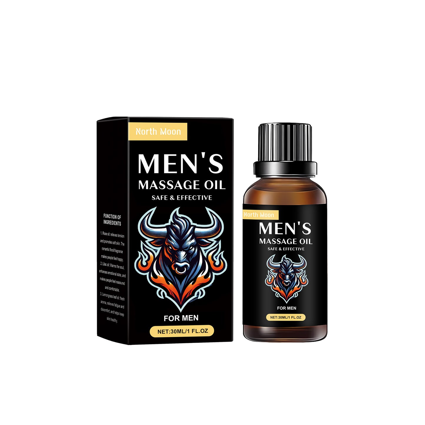 Huile de massage pour hommes North Moon
