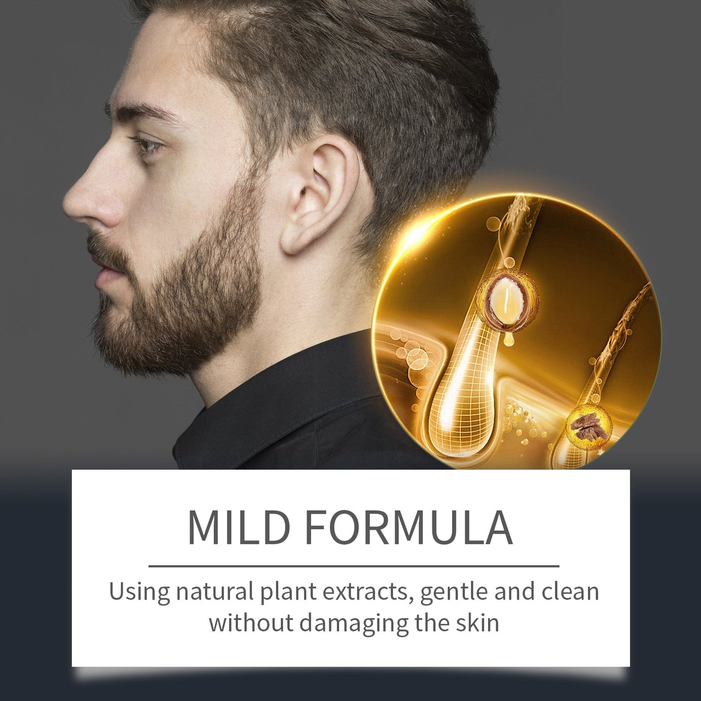 Mousse nettoyante barbe et visage homme hydratante