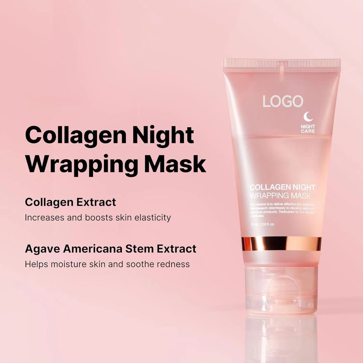 Crème de nuit hydratante masque collagène