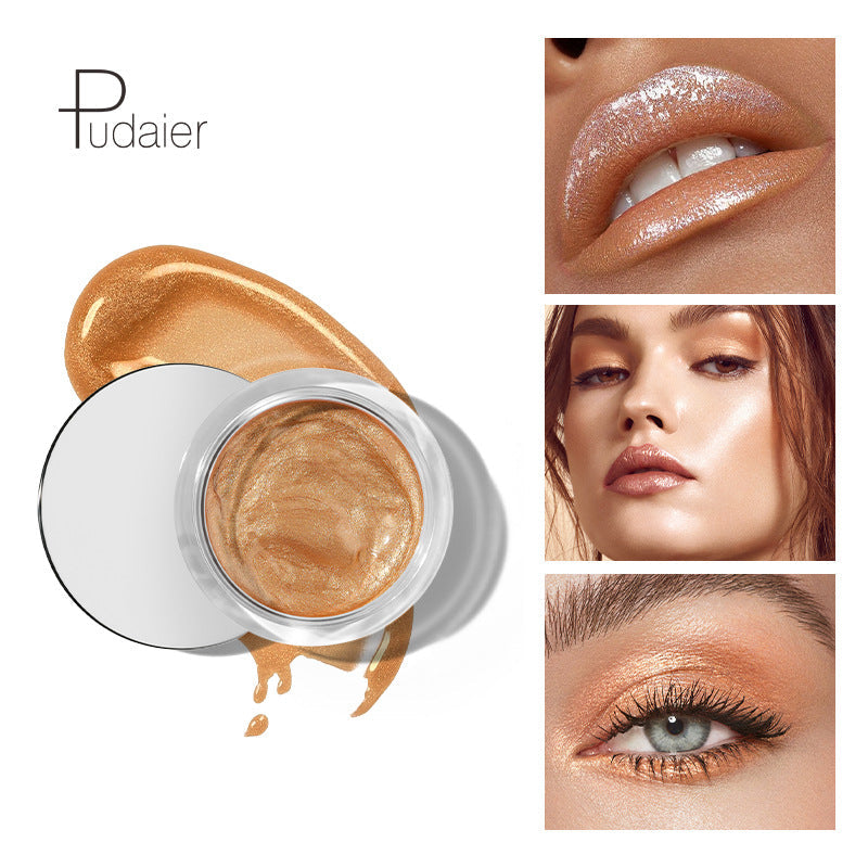 Pudaier Liquid Blush 10 Colors Lip and Cheek Makeup with Fine Glitter for Natural Glow and Contour