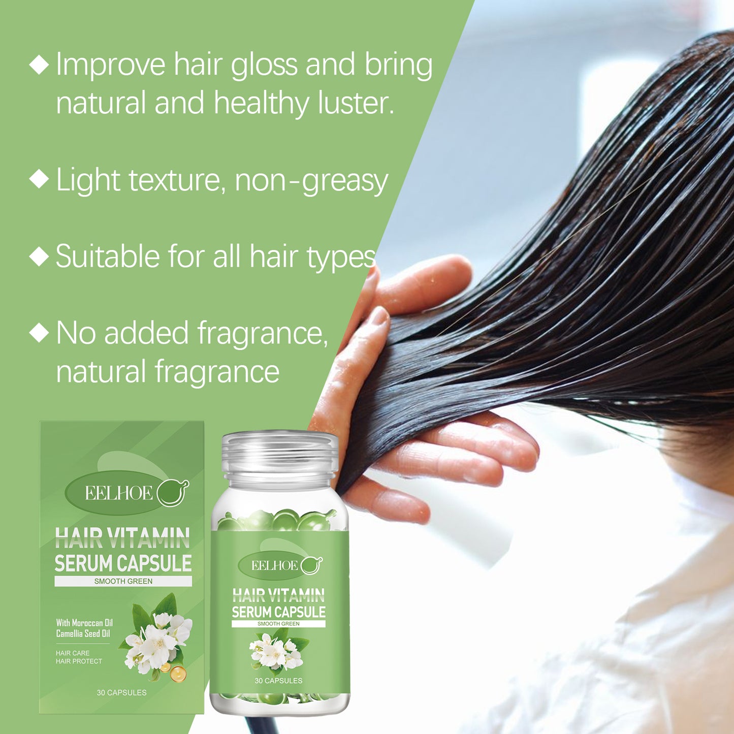 Capsules huile essentielle cheveux EELHOE
