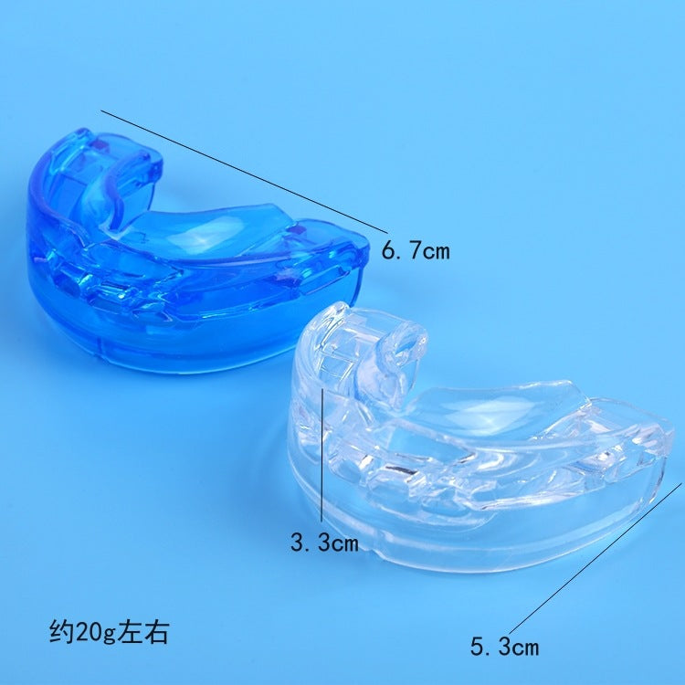 Gel and silicone mouthguard. Anti-snoring, anti-bruxism, and sports protection. Comfortable and adjustable.