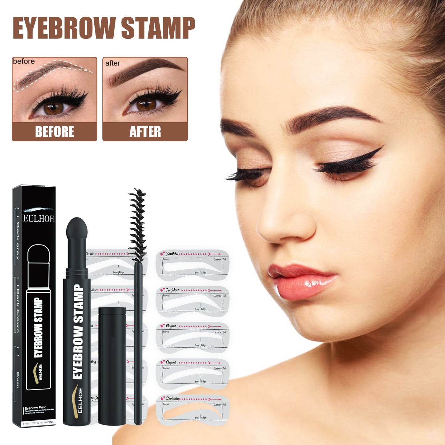 Crayon sourcils Waterproof EELHOE longue durée