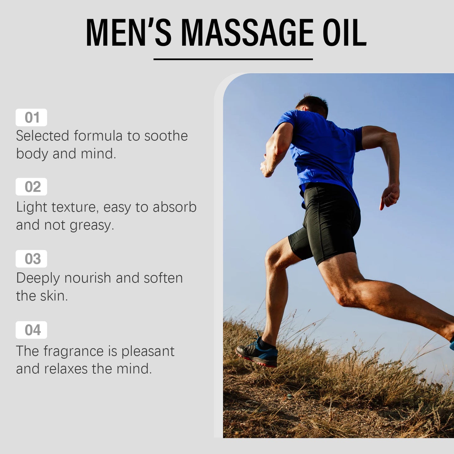 Huile de massage pour hommes North Moon