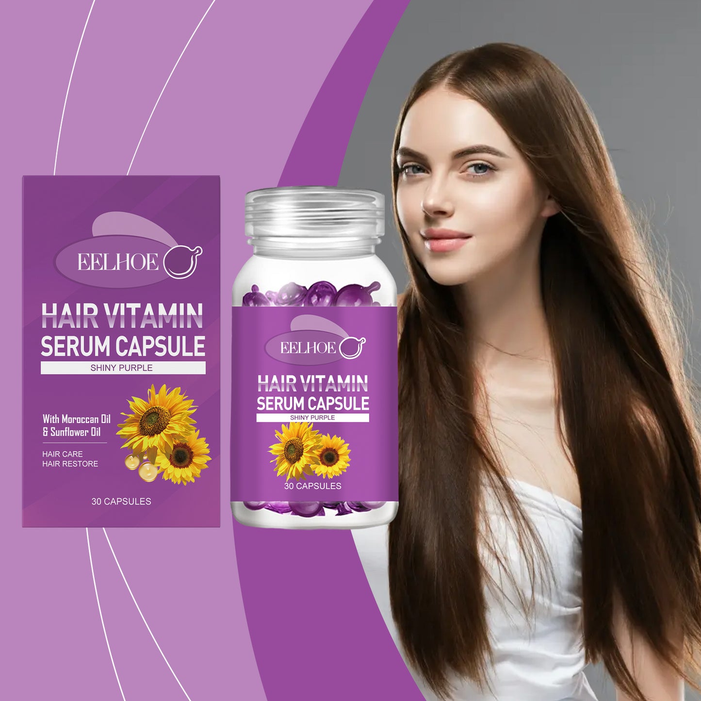 eprolo Capsules huile essentielle cheveux EELHOE EE-A03-0245-01 Soins cheveux