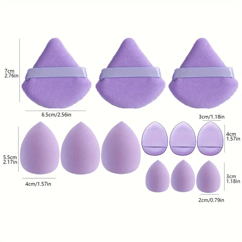 Lot 12 éponges maquillage Blender Oeufs