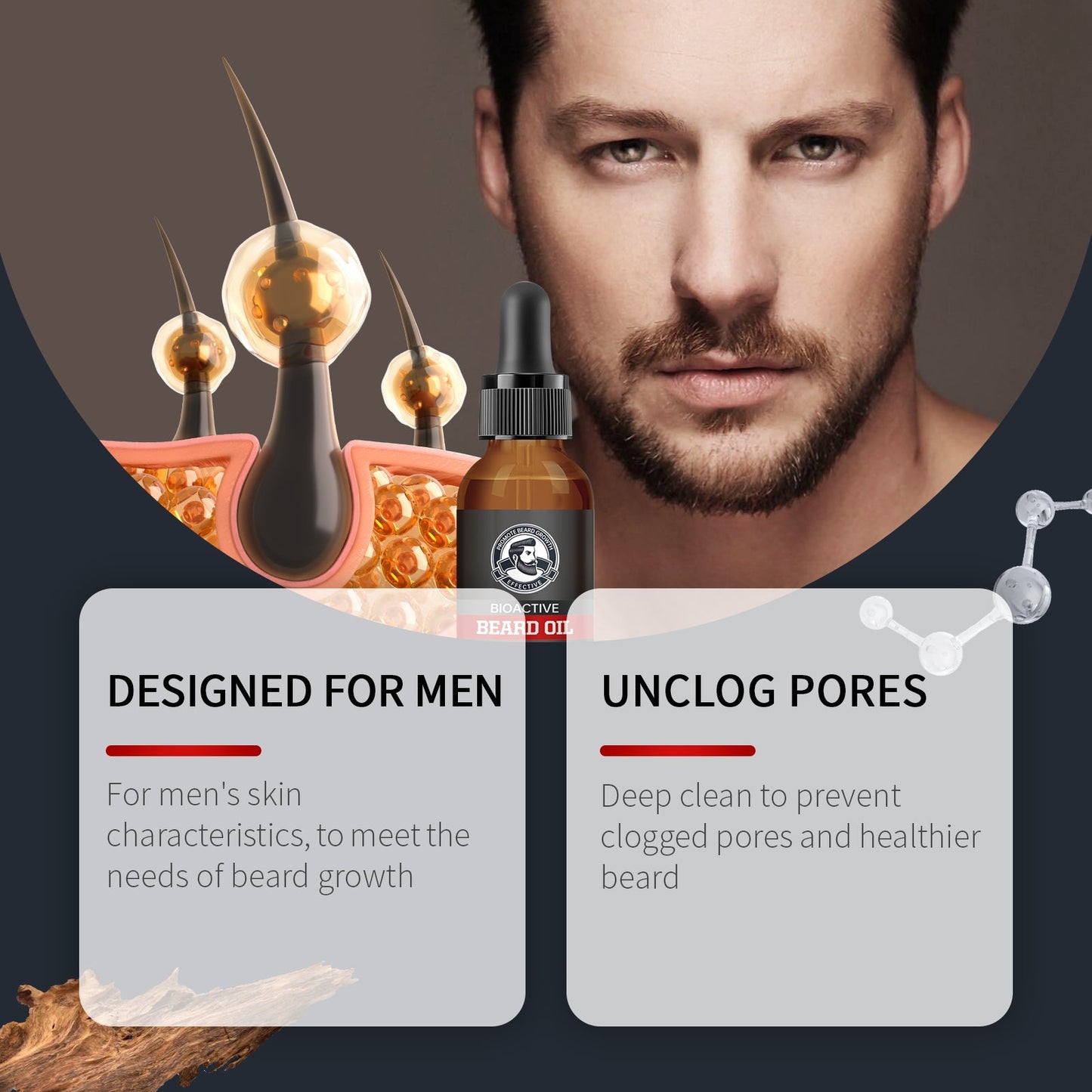 Huile nourrissante soin pour barbe homme