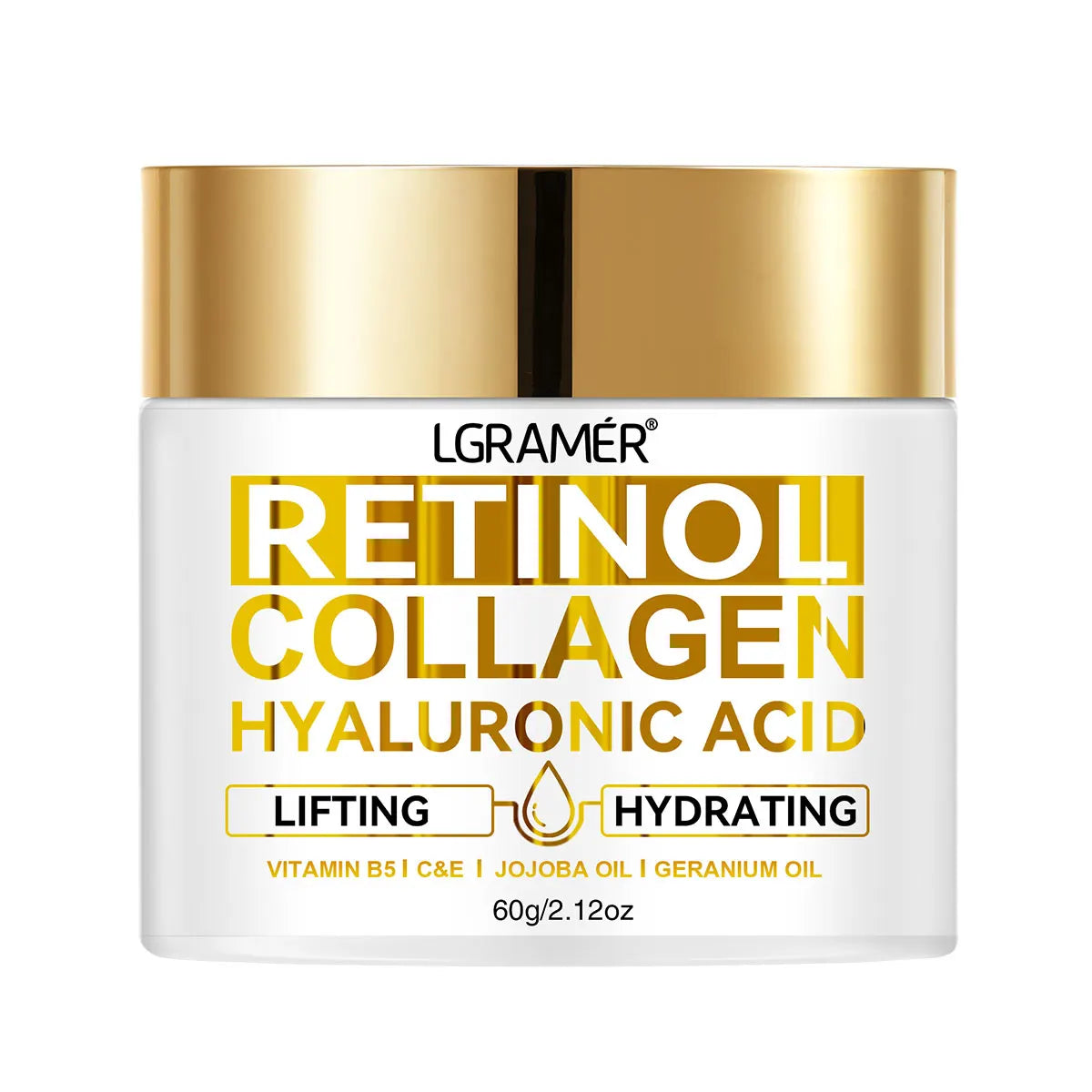 Crème visage rétinol hydratante Anti rides Soin au collagène