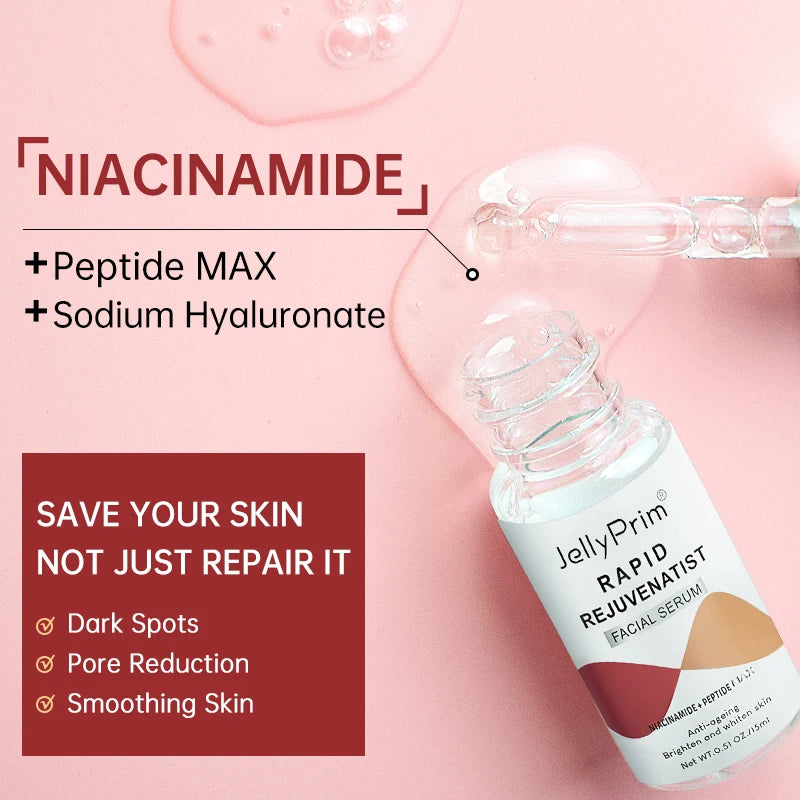Sérum visage niacinamide et acide hyaluronique Éclaircissant anti taches