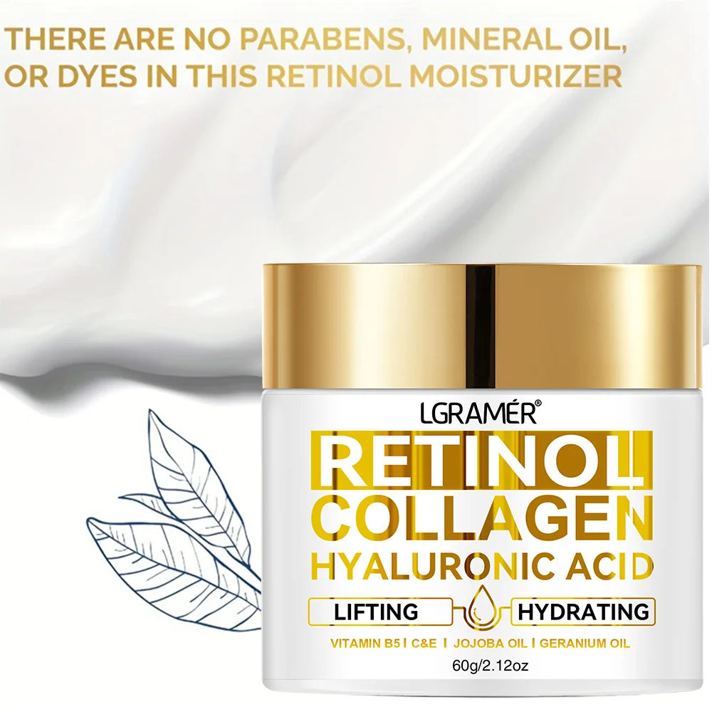 Crème visage rétinol hydratante Anti rides Soin au collagène