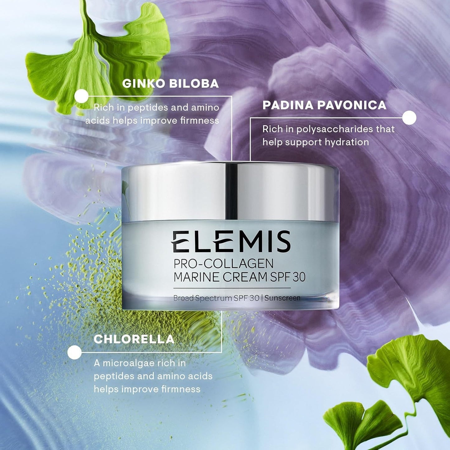 Collagen Marine Cream SPF30 Lightweight Anti Wrinkle Daily Facial Moisturizing Cream