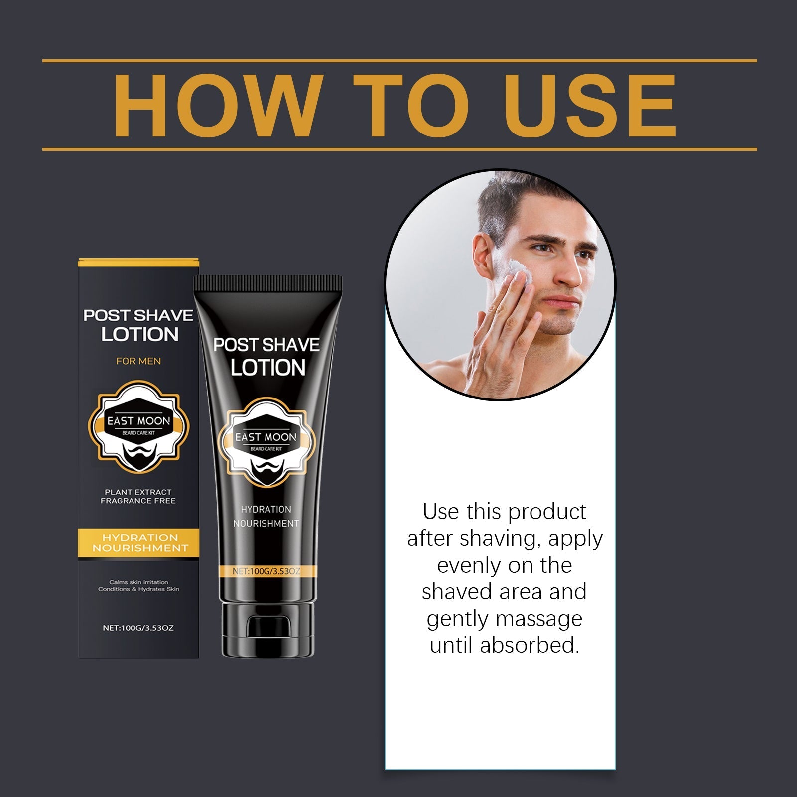 Lotion après rasage homme Soin hydratant rafraîchissant