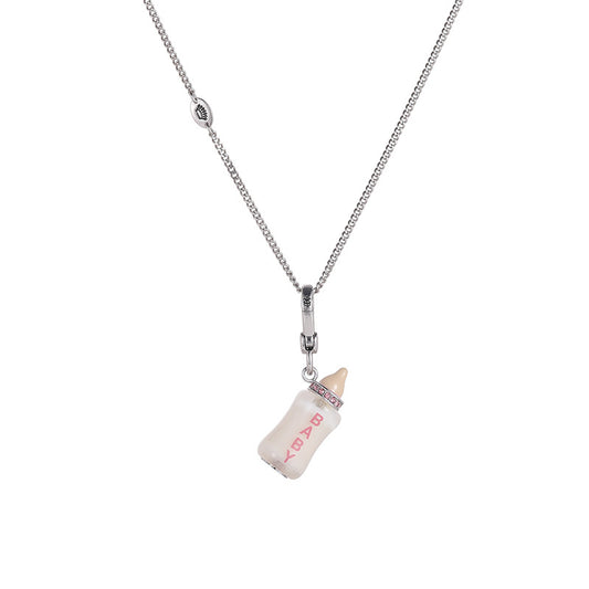 Collier de bouteille de souhait en acrylique