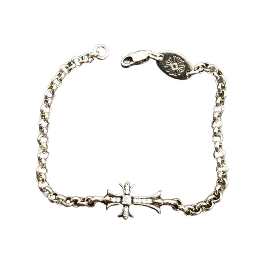 Croix avec bracelet en diamant