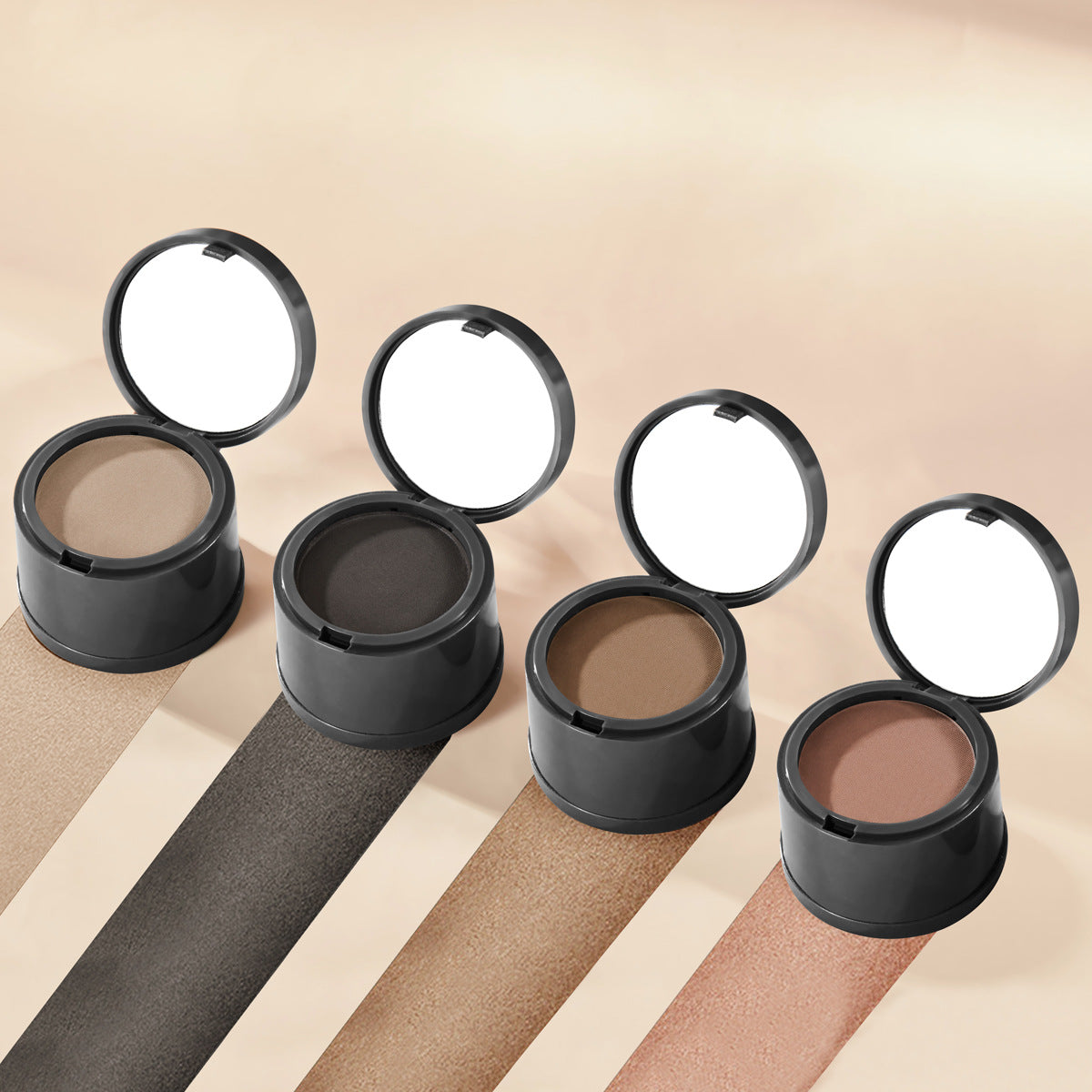 Maquillage capillaire ligne frontale poudre