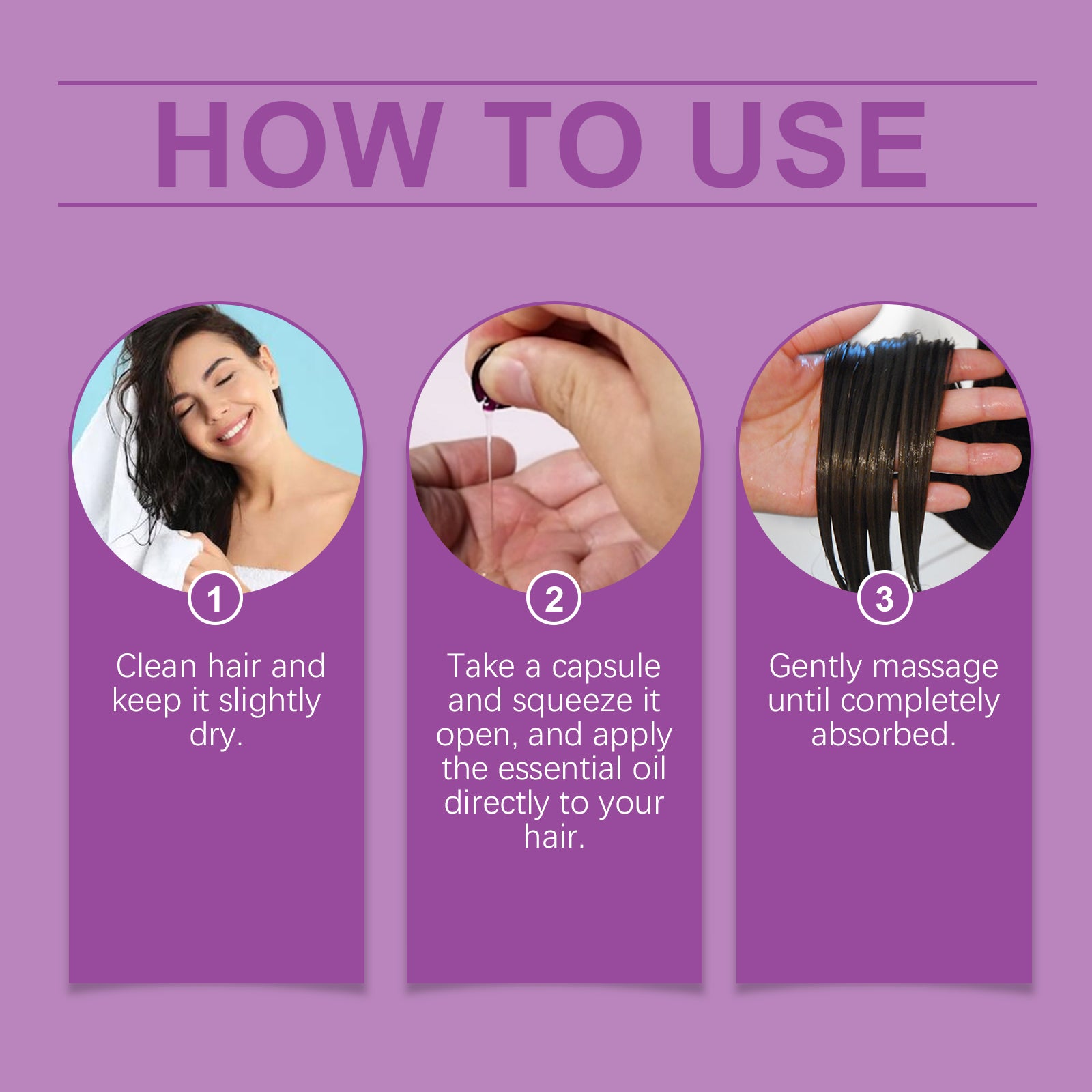 eprolo  Capsules huile essentielle cheveux EELHOE EE-A03-0245-01 Soins cheveux