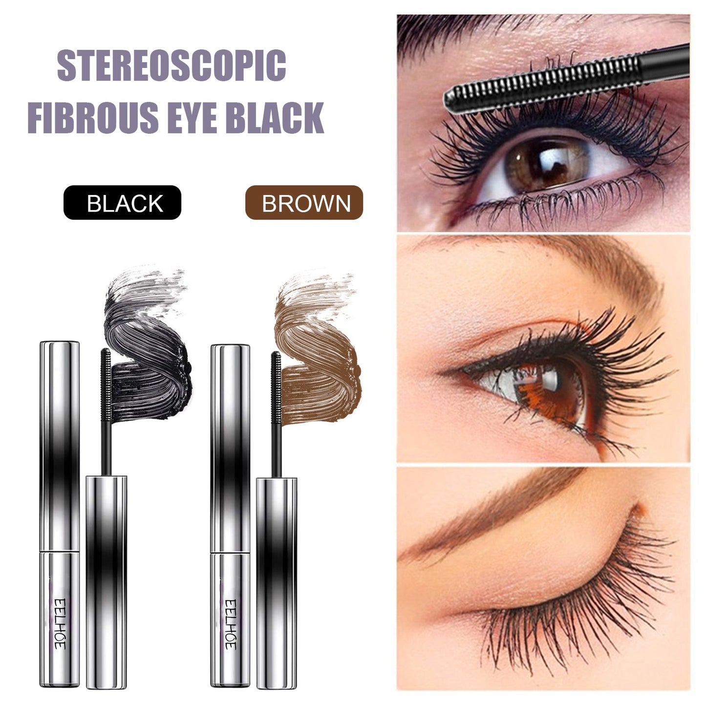 Black eyelash curling mascara Natural makeup thick long-lasting anti-sweat no smudging lengthening effect