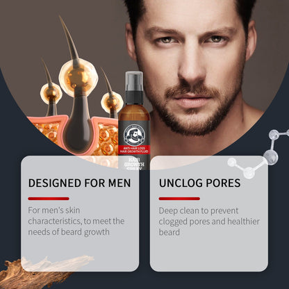 Spray réparateur barbe et cheveux homme soin