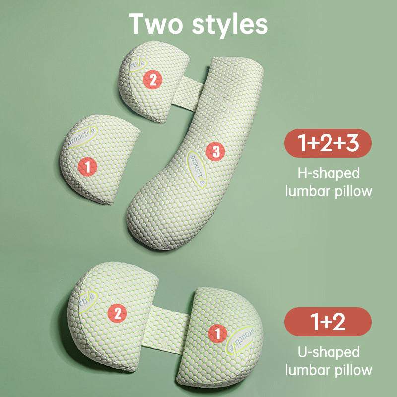 Coussin de maternité ergonomique – Oreiller de grossesse ajustable & multifonction | Soutien lombaire & confort évolutif