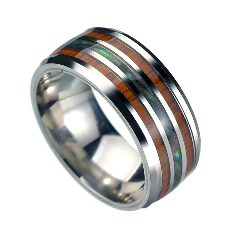 Boutique ÉclatsChic  Bague homme tungstène et inox Incrustation 168797026;20250911;1757608441Z4bBl Bijoux homme