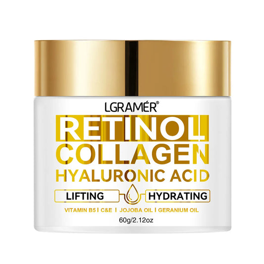 Crème visage rétinol hydratante Anti rides Soin au collagène