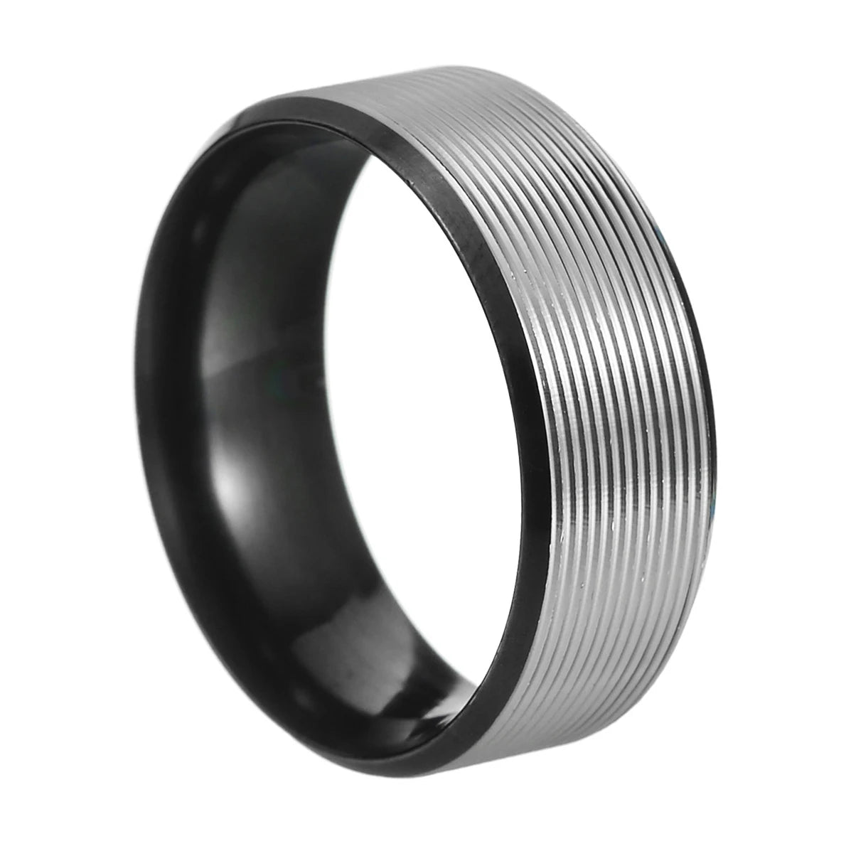 Boutique ÉclatsChic  Bague homme tungstène et inox Incrustation 168797026;20250911;1757608441Z4bBl Bijoux homme