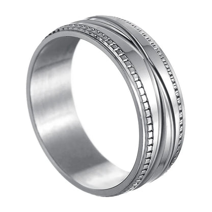 Boutique ÉclatsChic  Bague homme tungstène et inox Incrustation 168797026;20250911;1757608441Z4bBl Bijoux homme