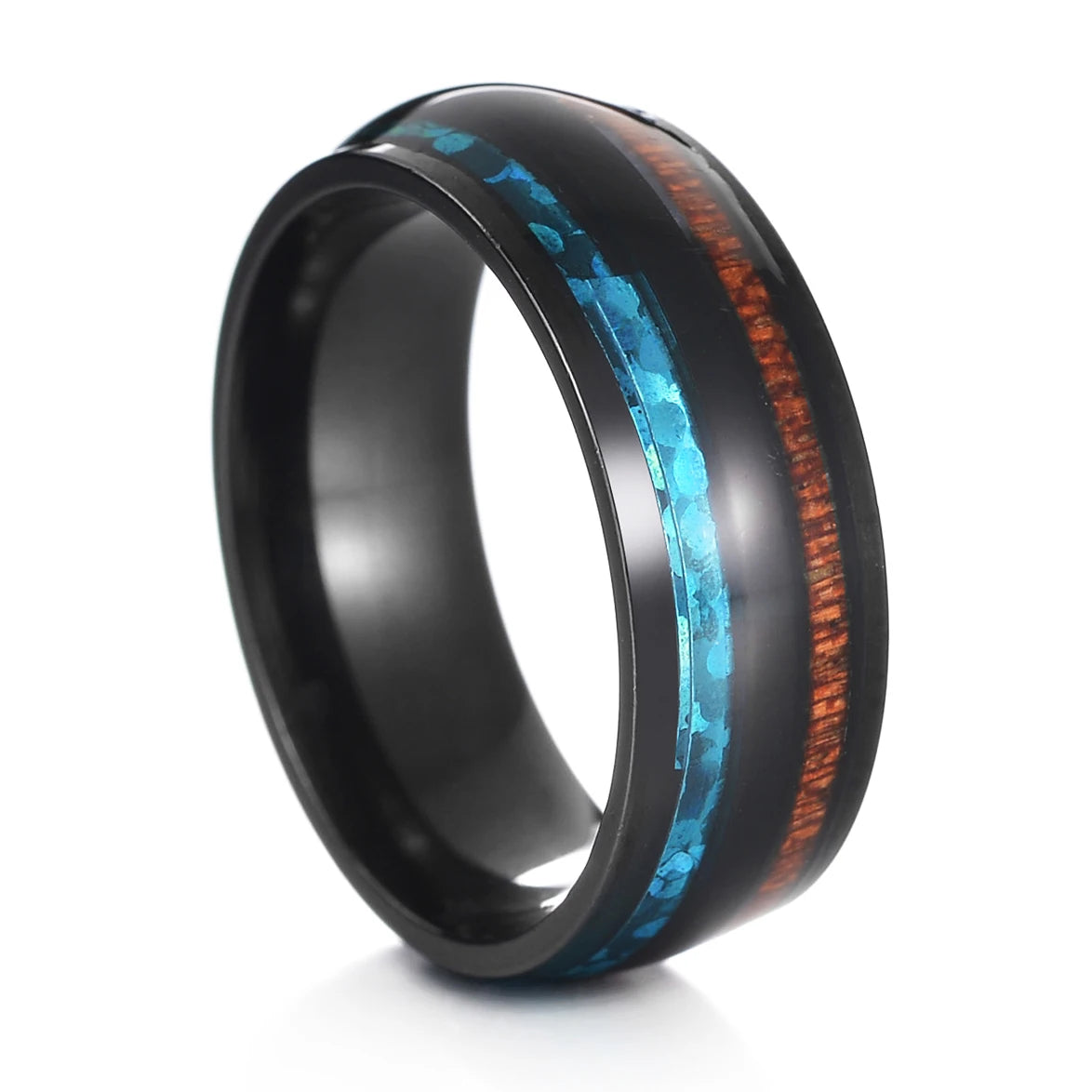 Boutique ÉclatsChic  Bague homme tungstène et inox Incrustation 168797026;20250911;1757608441Z4bBl Bijoux homme