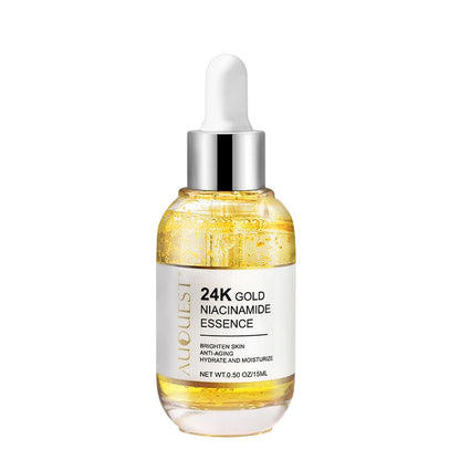 Le sérum visage or 24k AUQUEST est un soin luxueux