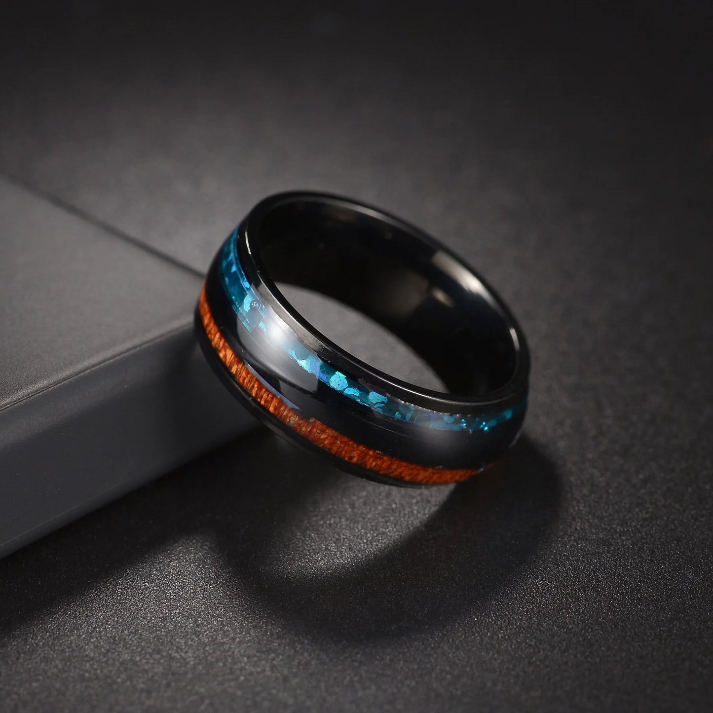 Boutique ÉclatsChic  Bague homme tungstène et inox Incrustation 168797026;20250911;1757608441Z4bBl Bijoux homme