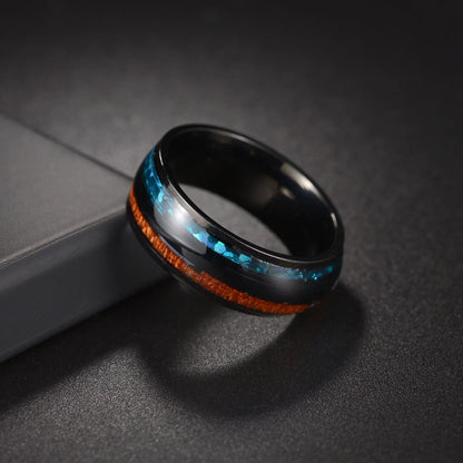 Boutique ÉclatsChic  Bague homme tungstène et inox Incrustation 168797026;20250911;1757608441Z4bBl Bijoux homme