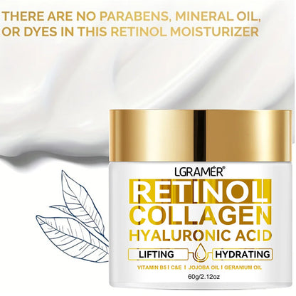 Crème visage rétinol hydratante Anti rides Soin au collagène