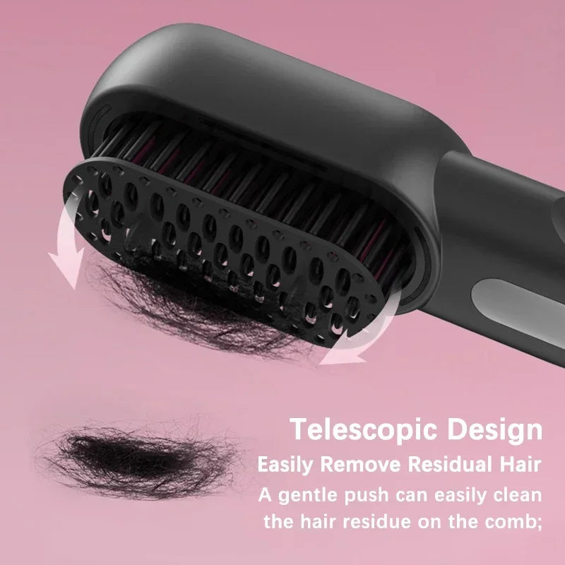 Brosse lissante sans fil cheveux Fer à lisser et boucleur rechargeable